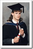 My graduation photo, 1989